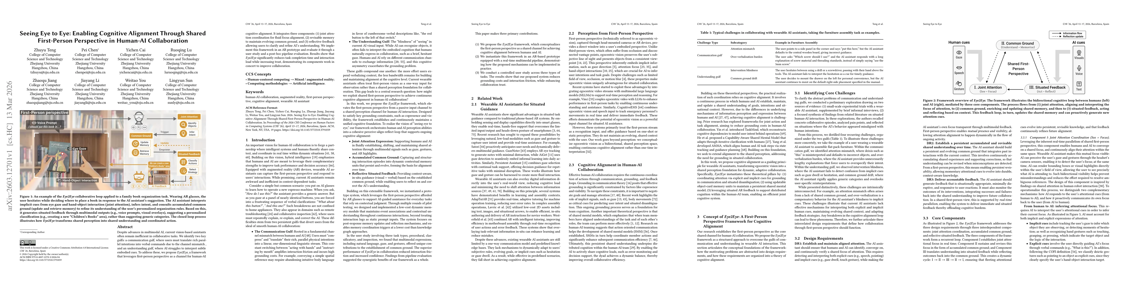 Thumbnail for Seeing Eye to Eye: Enabling Cognitive Alignment Through Shared First-Person Perspective in Human-AI Collaboration