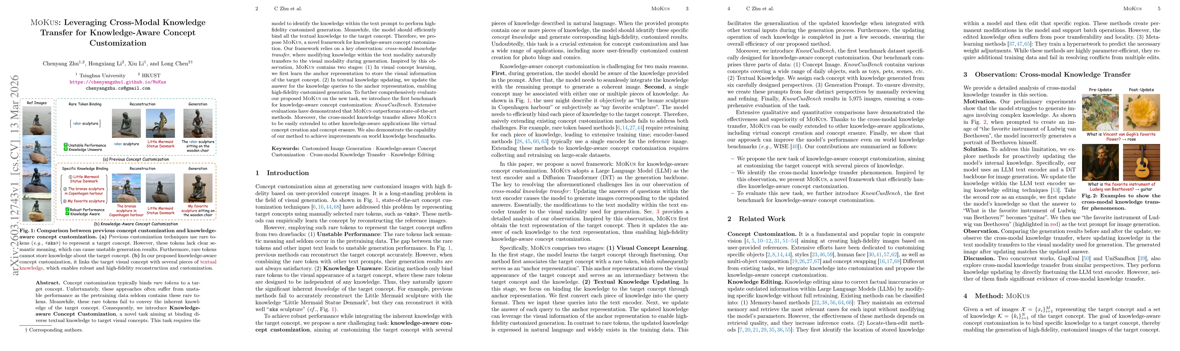 Thumbnail for MoKus: Leveraging Cross-Modal Knowledge Transfer for Knowledge-Aware Concept Customization