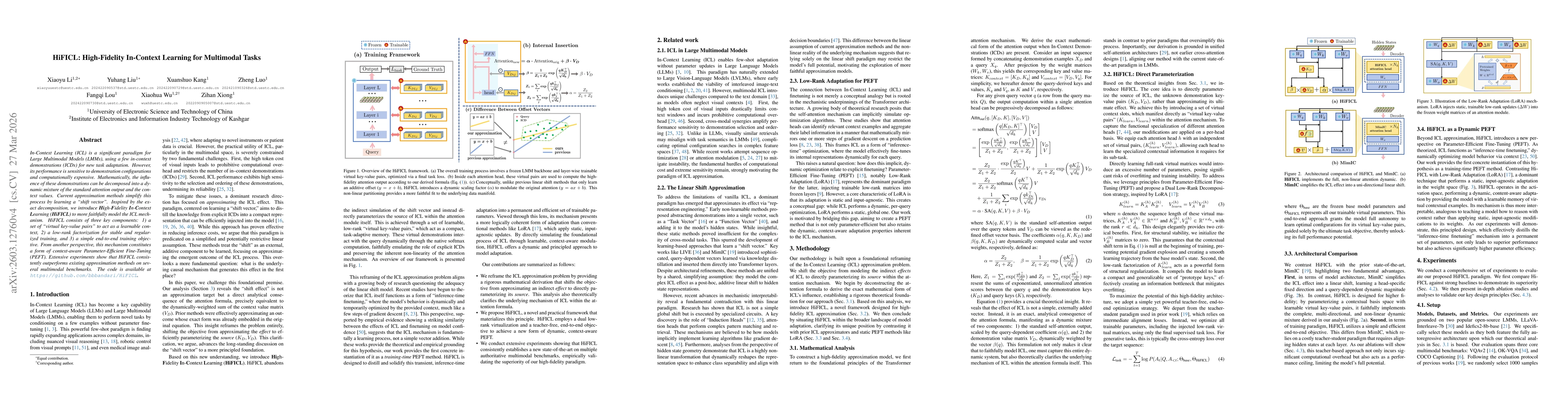 Thumbnail for HIFICL: High-Fidelity In-Context Learning for Multimodal Tasks