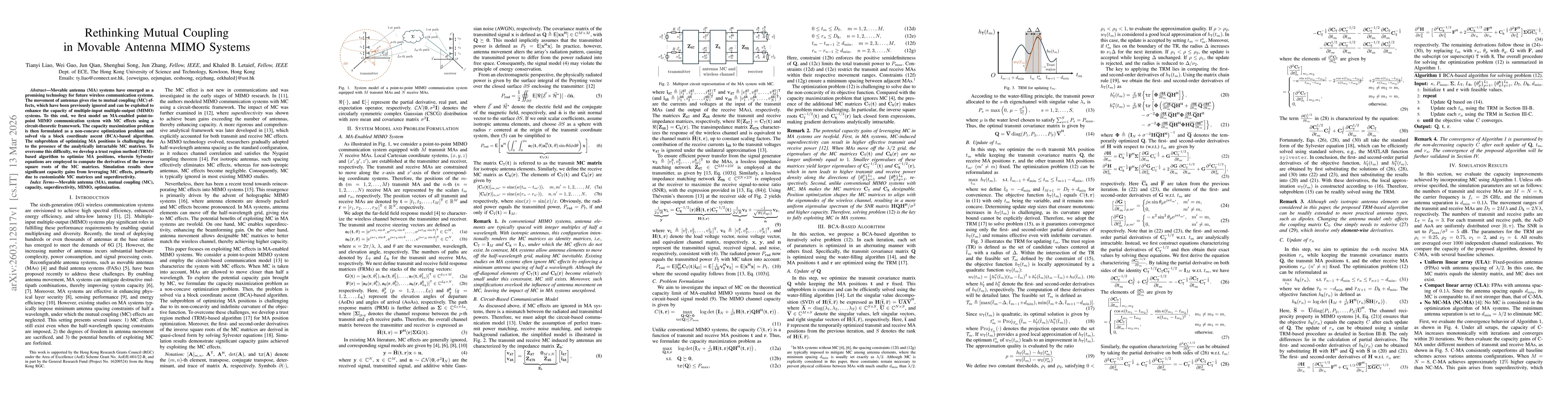 Thumbnail for Rethinking Mutual Coupling in Movable Antenna MIMO Systems