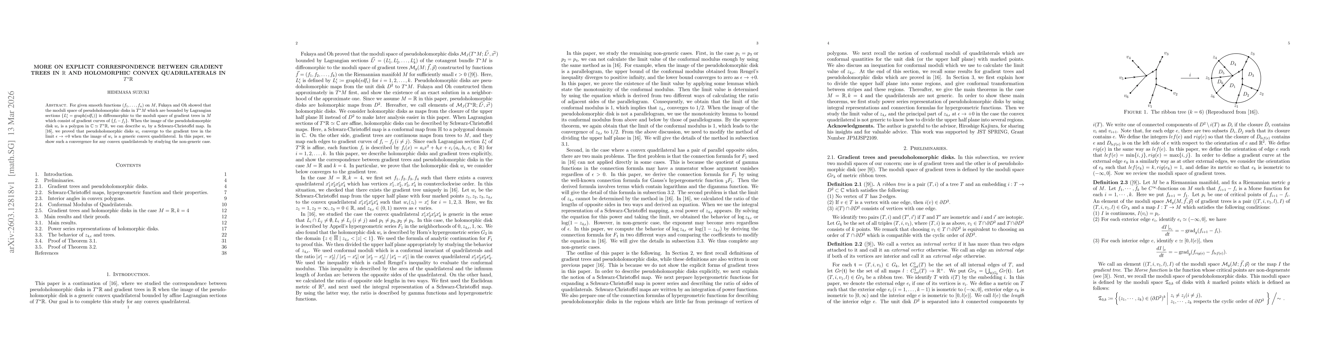 Thumbnail for More on explicit correspondence between gradient trees in $\mathbb{R}$ and holomorphic convex quadrilaterals in $T^{*}\mathbb{R}$