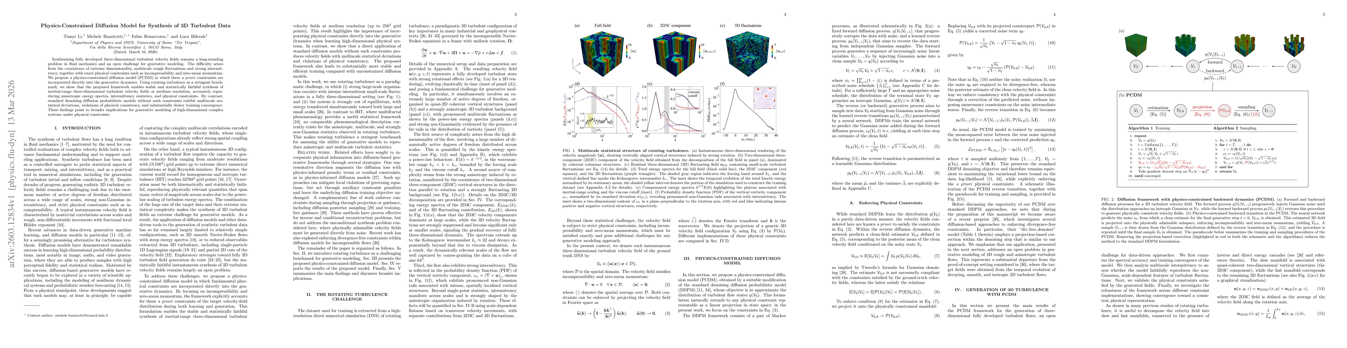 Thumbnail for Physics-Constrained Diffusion Model for Synthesis of 3D Turbulent Data