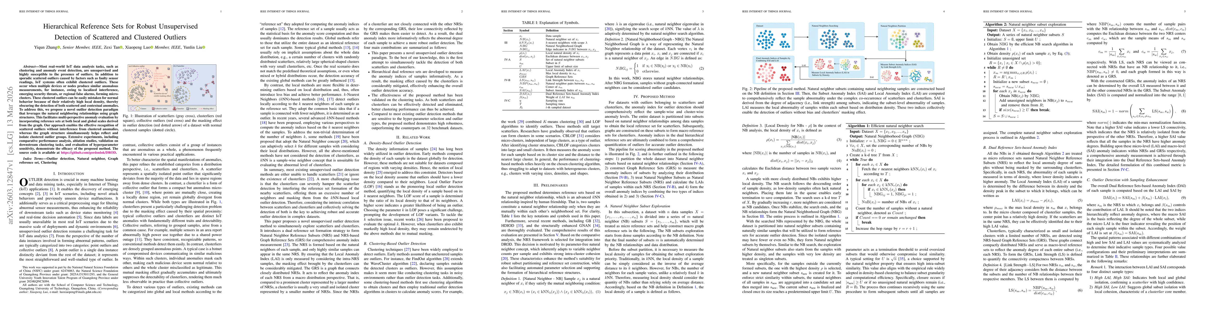 Thumbnail for Hierarchical Reference Sets for Robust Unsupervised Detection of Scattered and Clustered Outliers