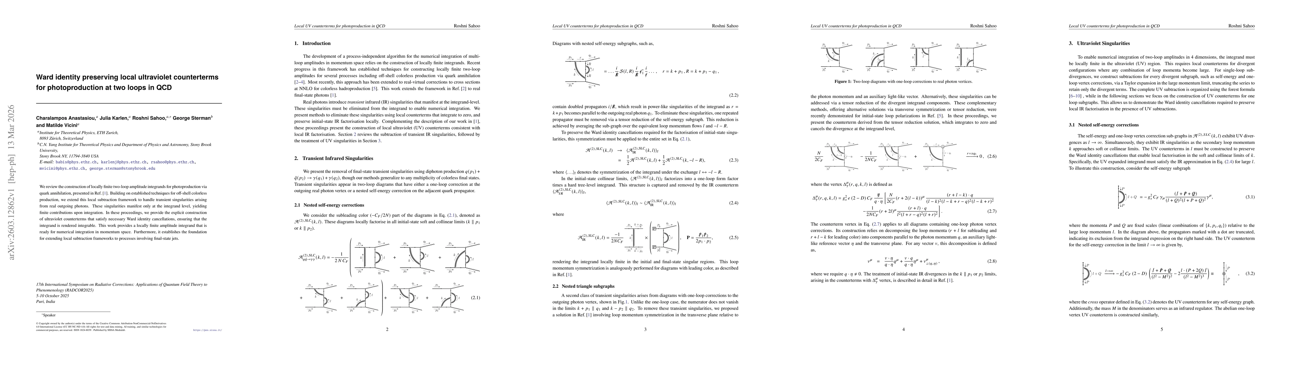 Thumbnail for Ward identity preserving local ultraviolet counterterms for photoproduction at two loops in QCD