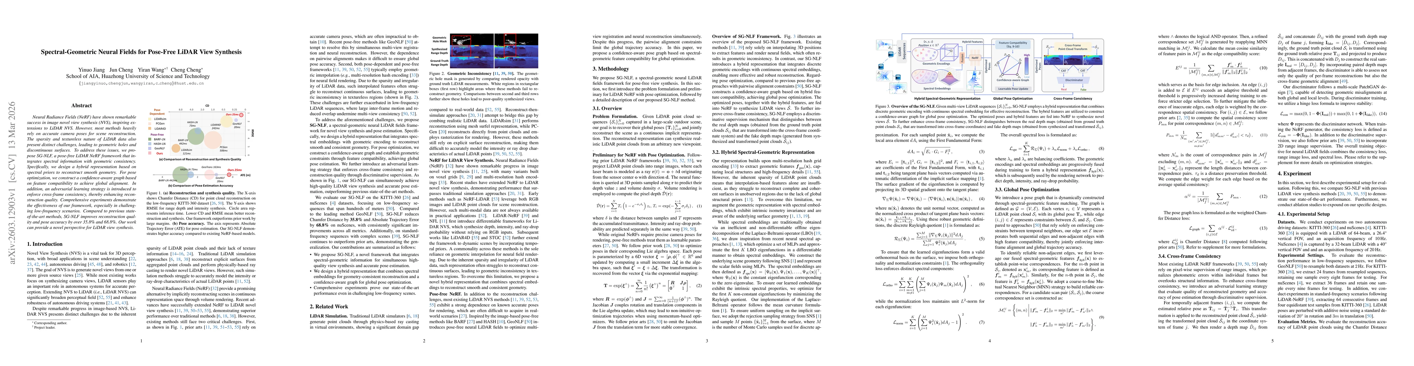 Thumbnail for Spectral-Geometric Neural Fields for Pose-Free LiDAR View Synthesis