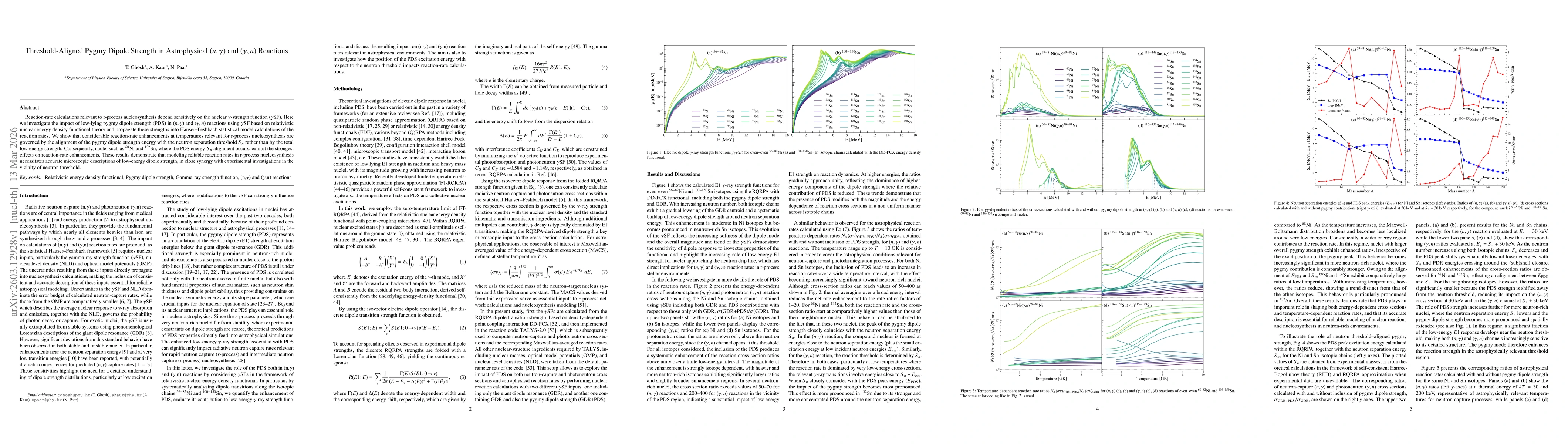 Thumbnail for Threshold-Aligned Pygmy Dipole Strength in Astrophysical $(n,γ)$ and $(γ,n)$ Reactions