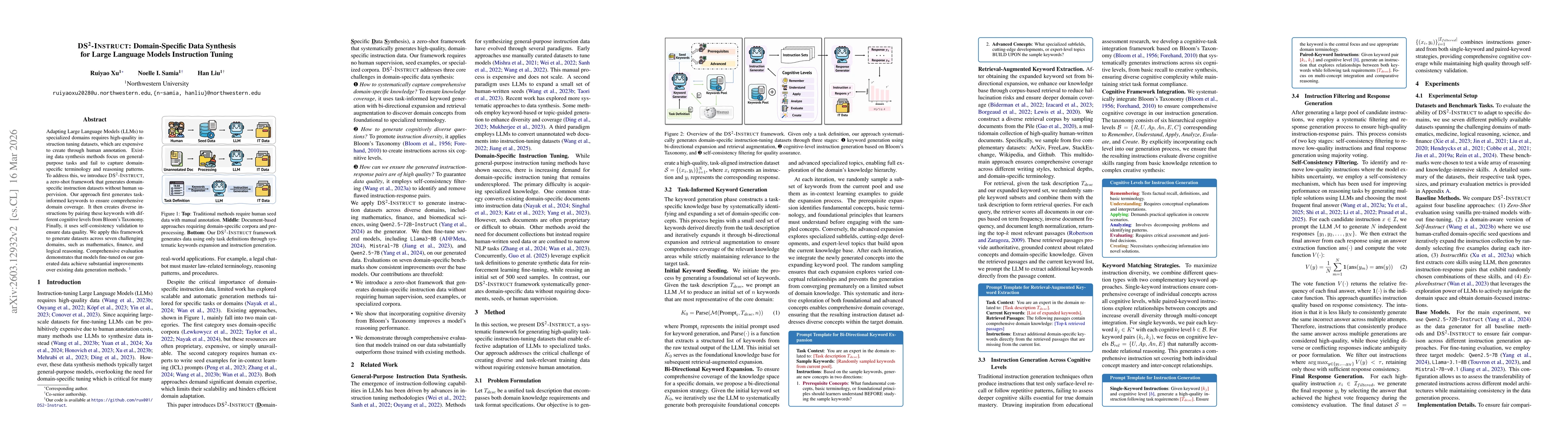 Thumbnail for DS$^2$-Instruct: Domain-Specific Data Synthesis for Large Language Models Instruction Tuning