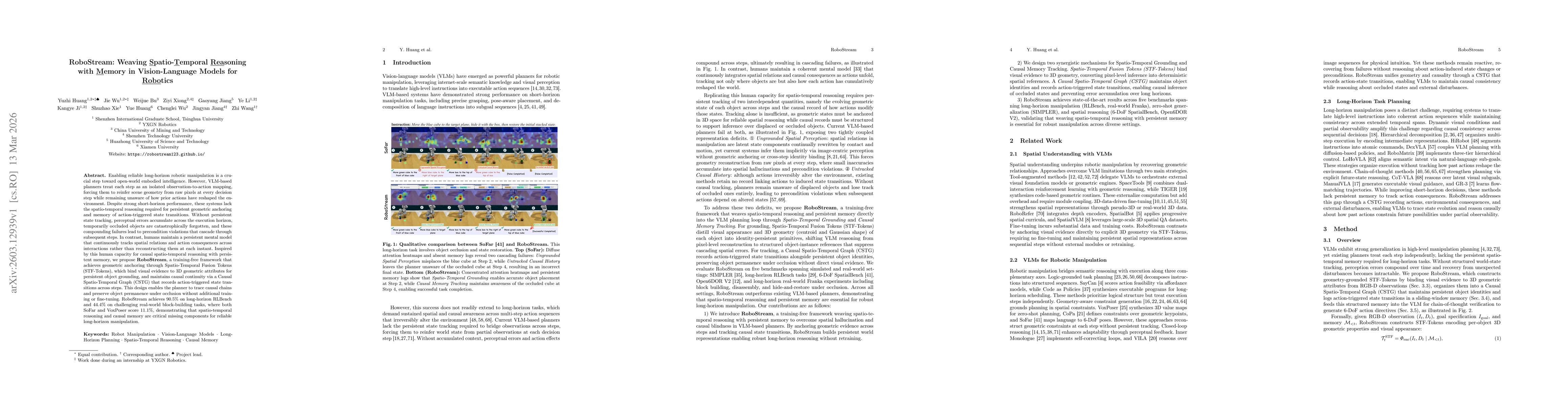 Thumbnail for RoboStream: Weaving Spatio-Temporal Reasoning with Memory in Vision-Language Models for Robotics