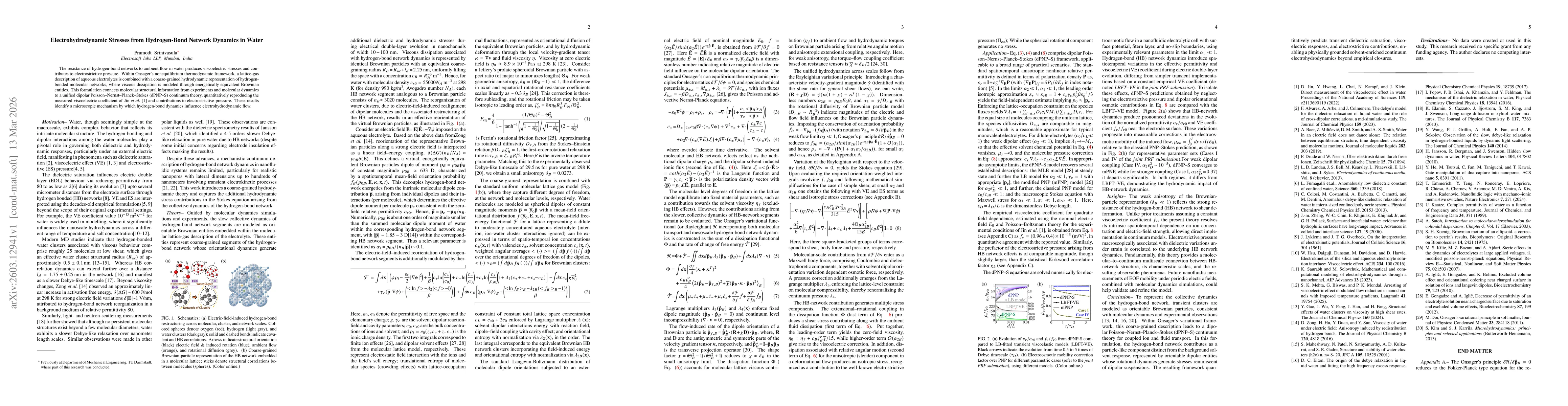 Thumbnail for Electrohydrodynamic Stresses from Hydrogen-Bond Network Dynamics in Water