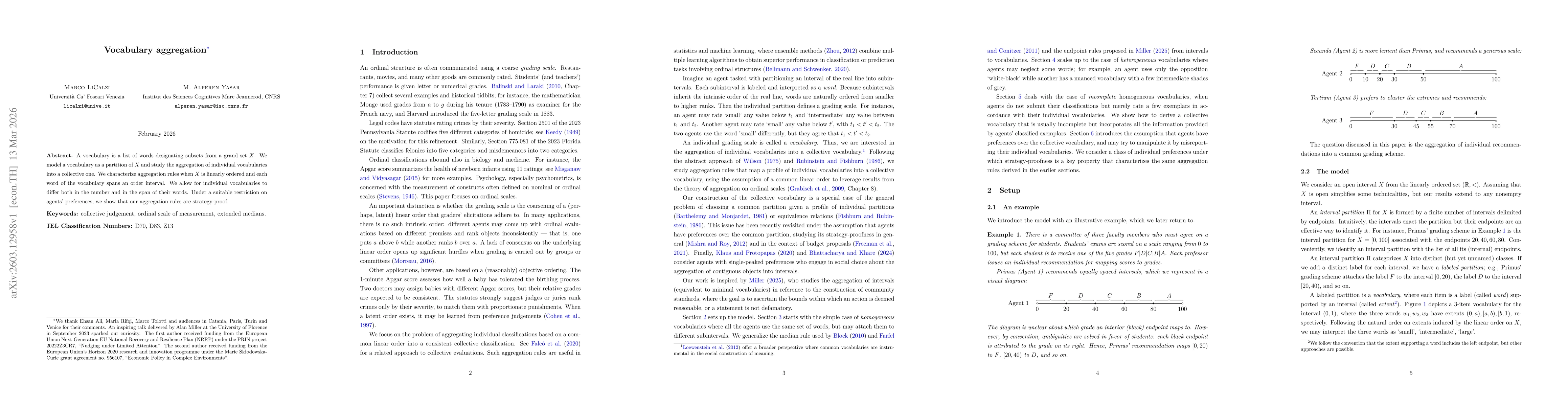 Thumbnail for Vocabulary aggregation