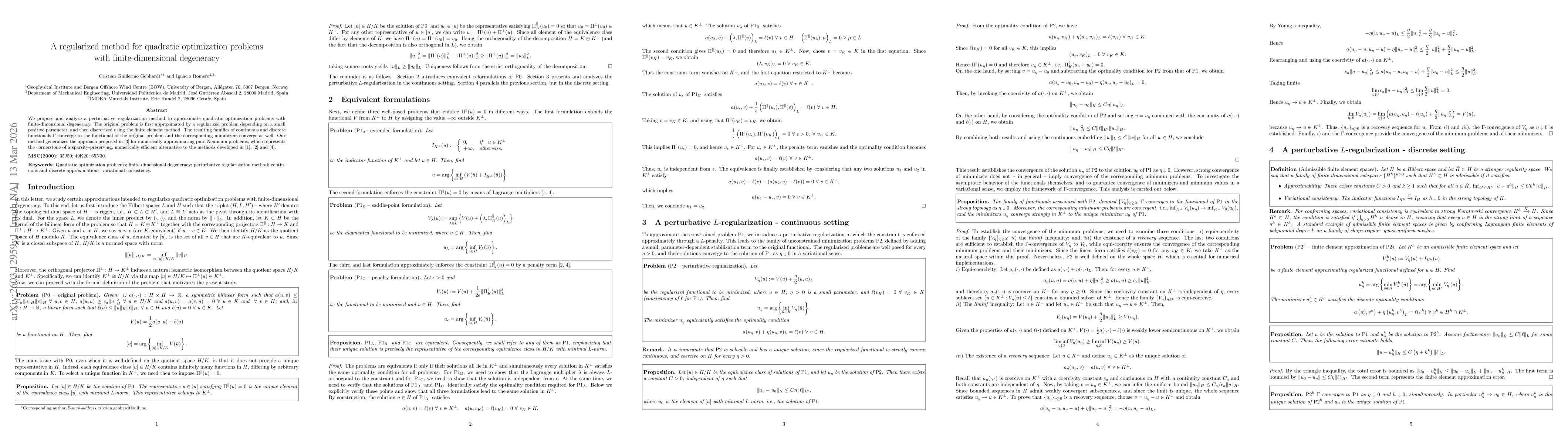 Thumbnail for A regularized method for quadratic optimization problems with finite-dimensional degeneracy