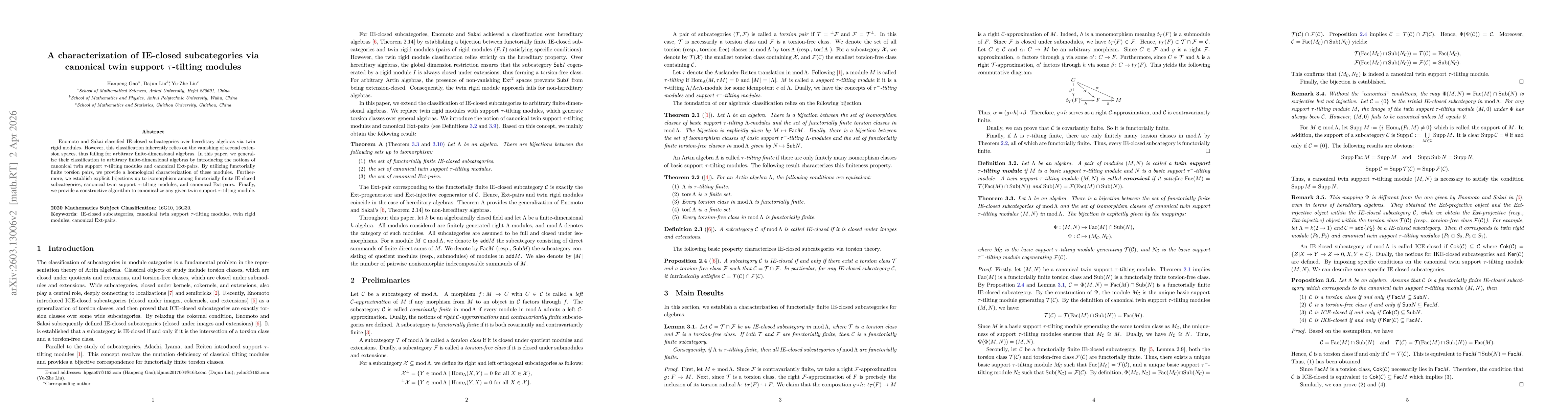 Thumbnail for A characterization of IE-closed subcategories via canonical twin support $τ$-tilting modules