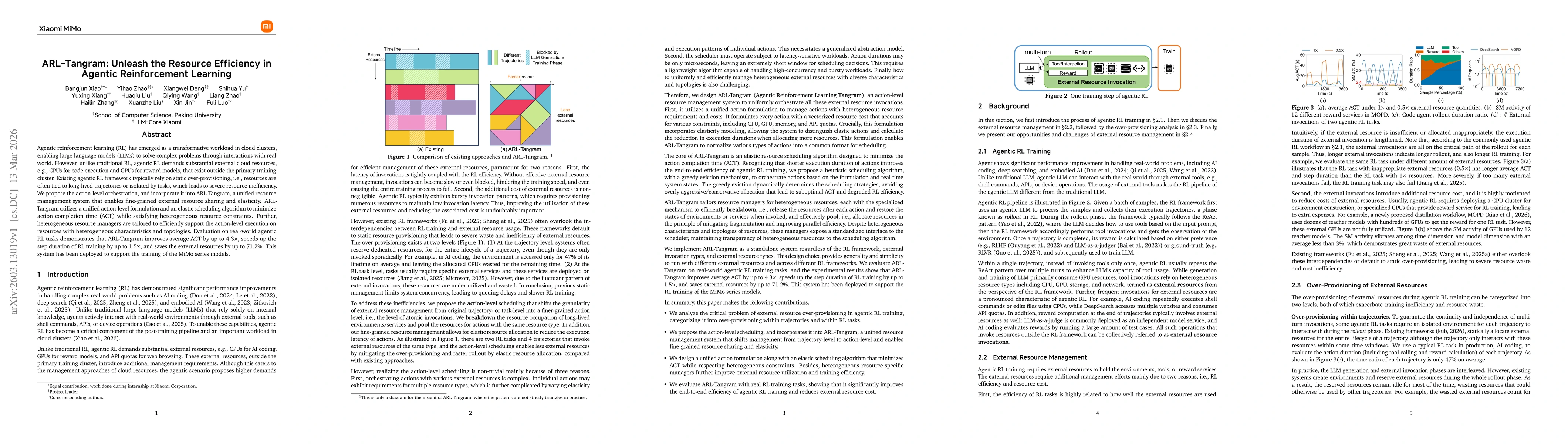 Thumbnail for ARL-Tangram: Unleash the Resource Efficiency in Agentic Reinforcement Learning