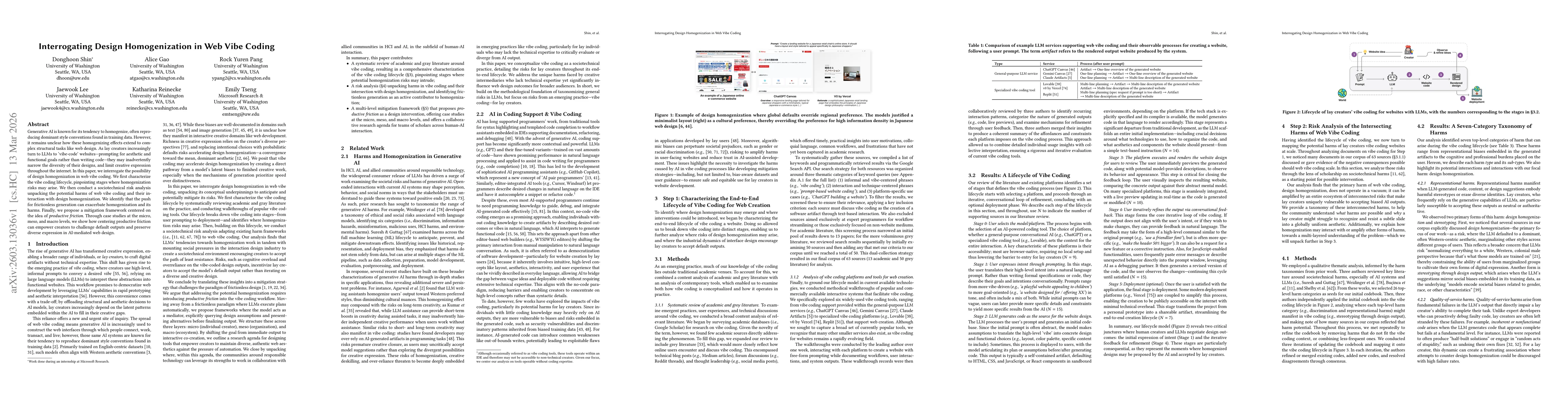 Thumbnail for Interrogating Design Homogenization in Web Vibe Coding