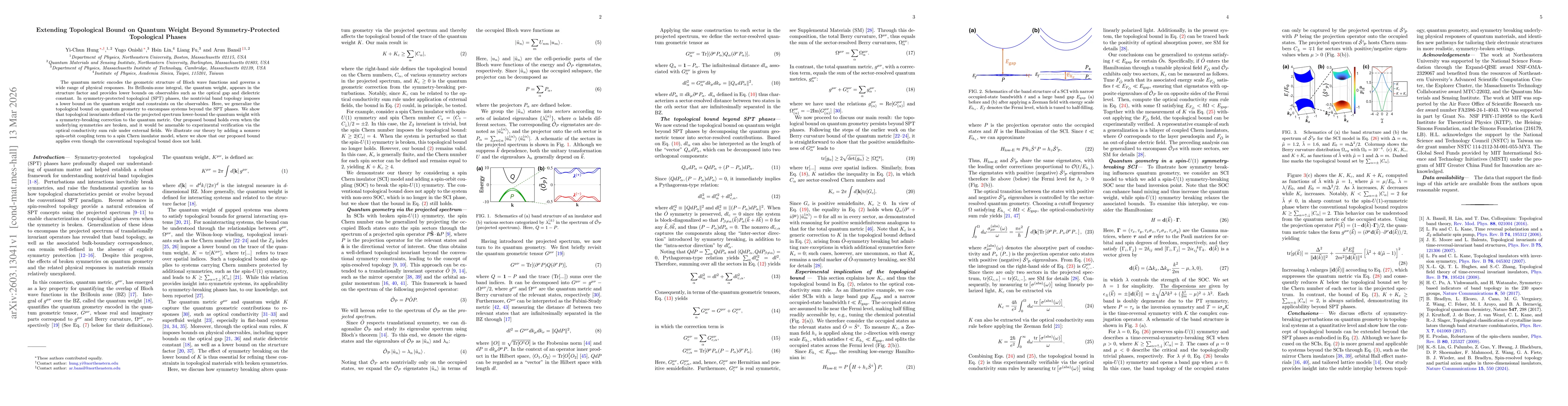 Thumbnail for Extending Topological Bound on Quantum Weight Beyond Symmetry-Protected Topological Phases