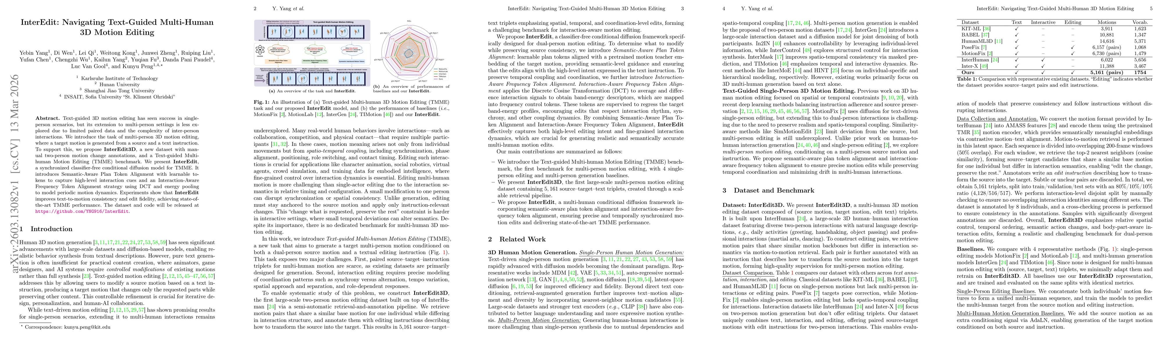 Thumbnail for InterEdit: Navigating Text-Guided Multi-Human 3D Motion Editing