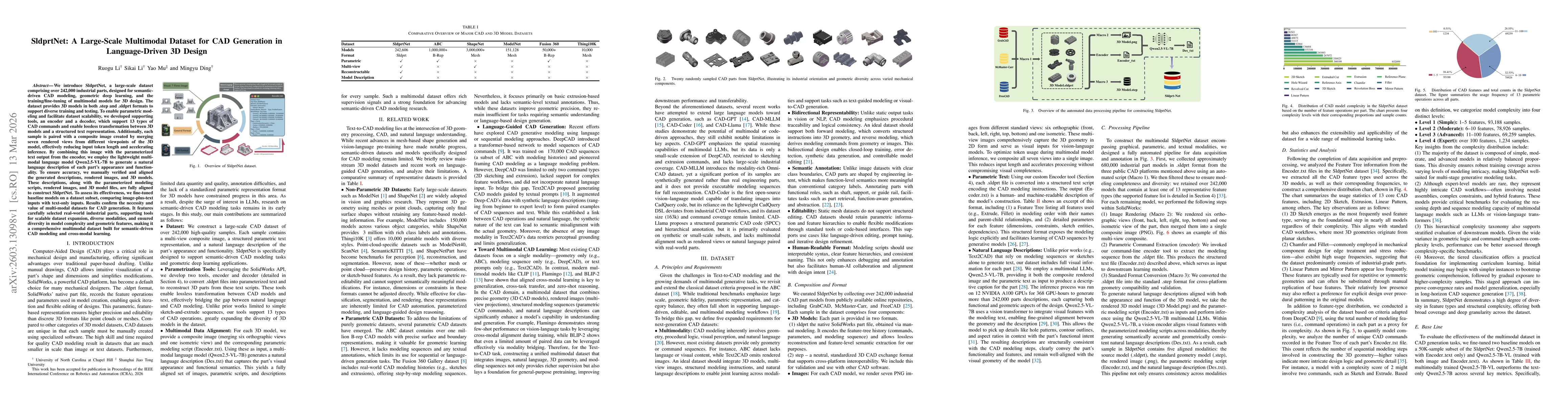 Thumbnail for SldprtNet: A Large-Scale Multimodal Dataset for CAD Generation in Language-Driven 3D Design
