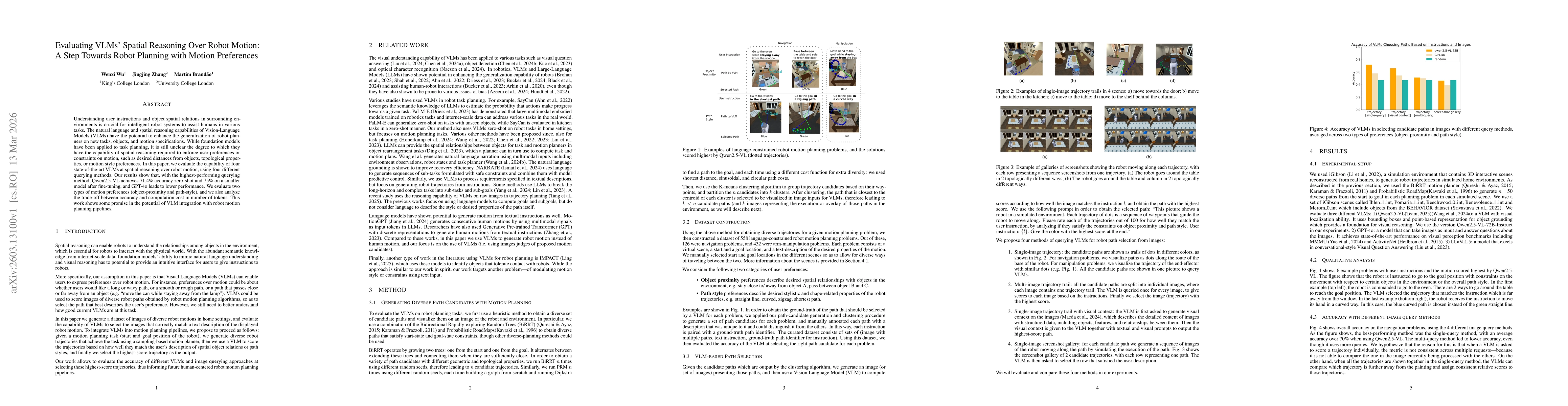Thumbnail for Evaluating VLMs' Spatial Reasoning Over Robot Motion: A Step Towards Robot Planning with Motion Preferences