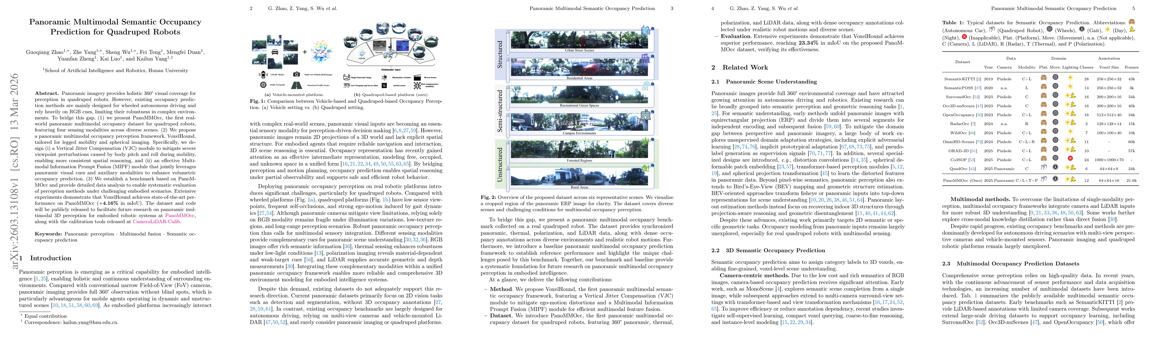 Thumbnail for Panoramic Multimodal Semantic Occupancy Prediction for Quadruped Robots