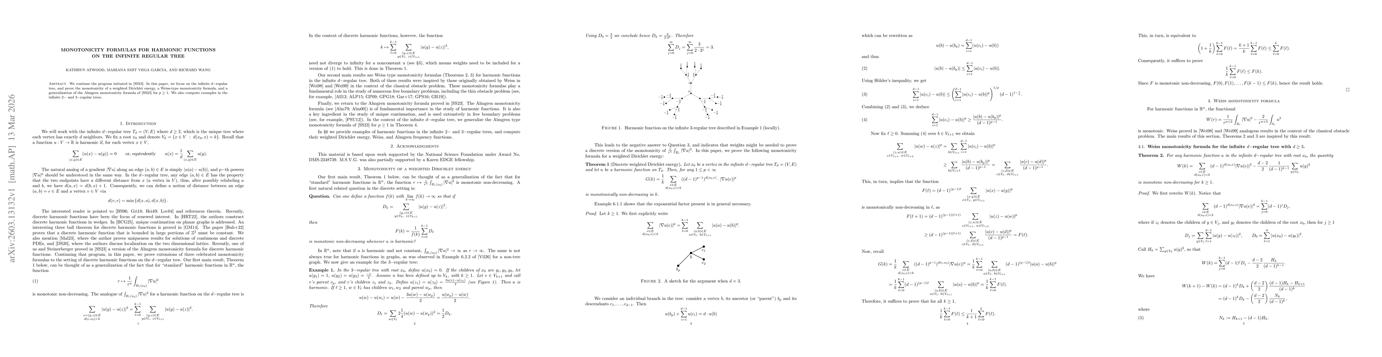 Thumbnail for Monotonicity formulas for harmonic functions on the infinite regular tree
