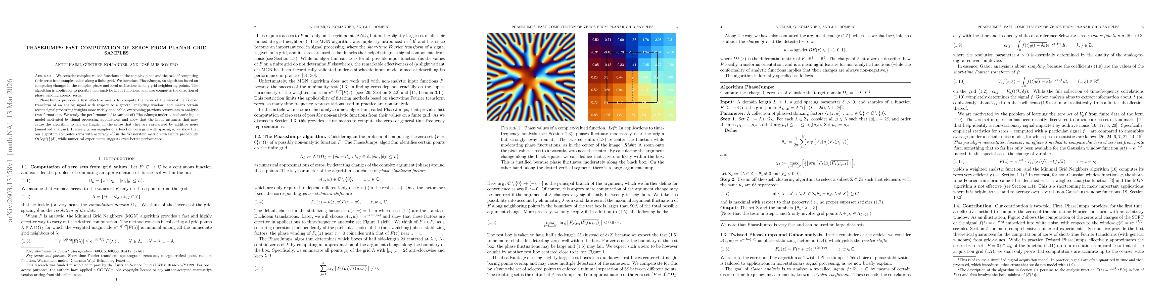 Thumbnail for PhaseJumps: fast computation of zeros from planar grid samples