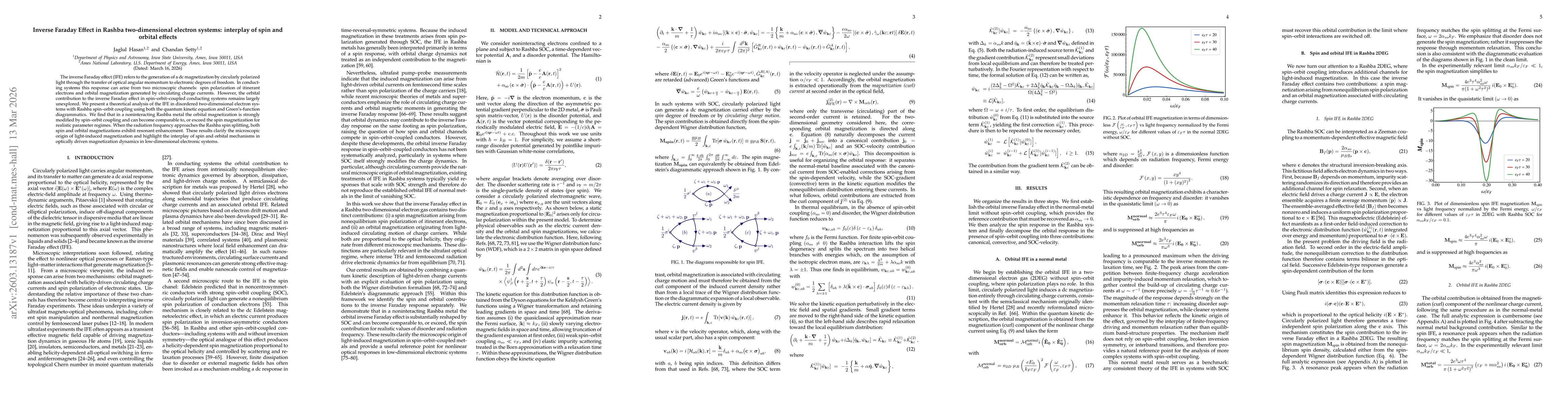 Thumbnail for Inverse Faraday Effect in Rashba two-dimensional electron systems: interplay of spin and orbital effects