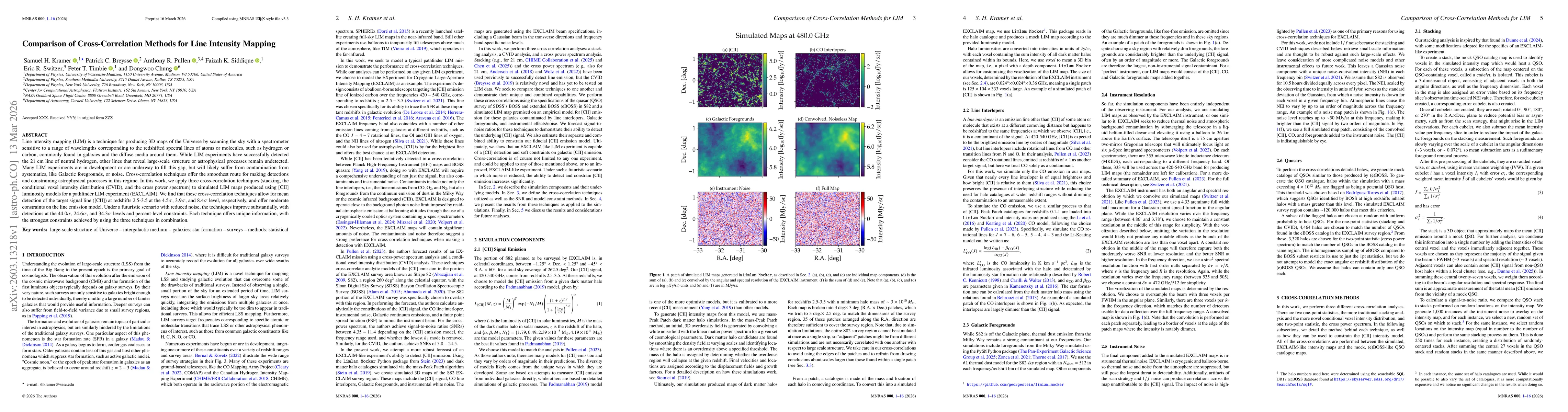 Thumbnail for Comparison of Cross-Correlation Methods for Line Intensity Mapping