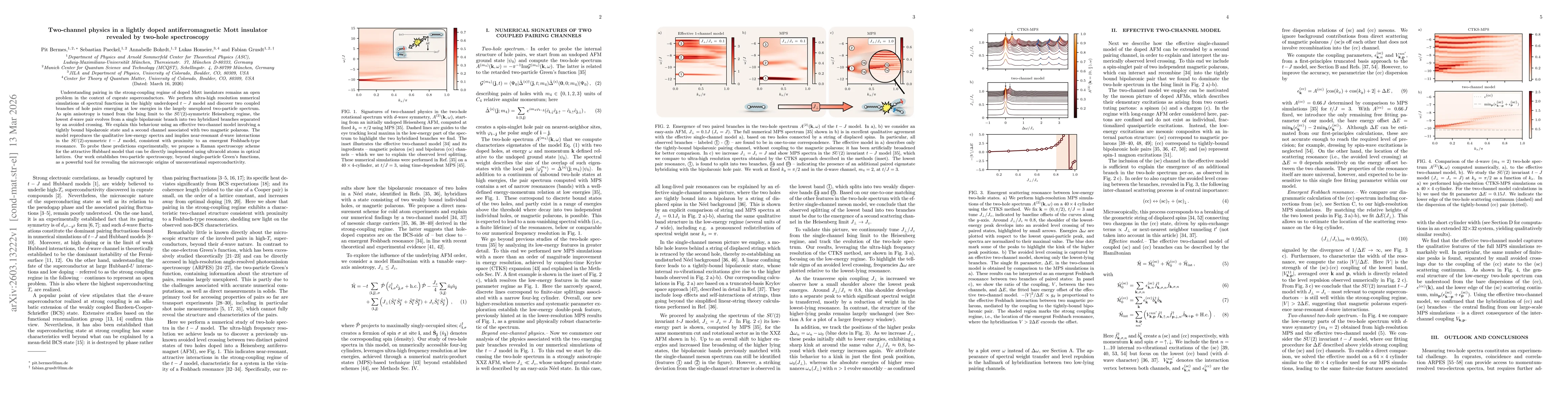 Thumbnail for Two-channel physics in a lightly doped antiferromagnetic Mott insulator revealed by two-hole spectroscopy