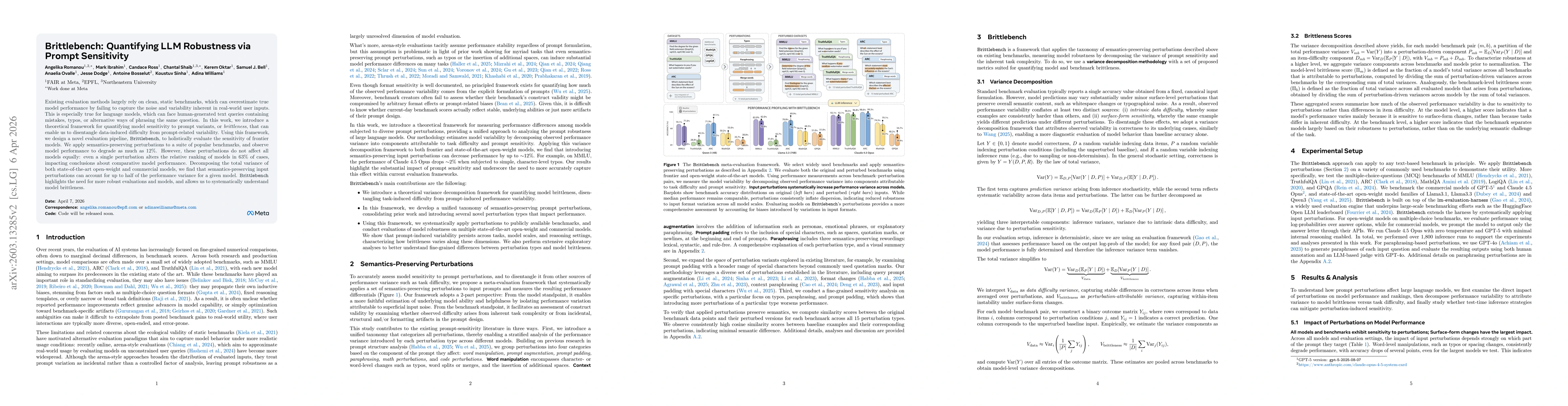 Thumbnail for Brittlebench: Quantifying LLM robustness via prompt sensitivity