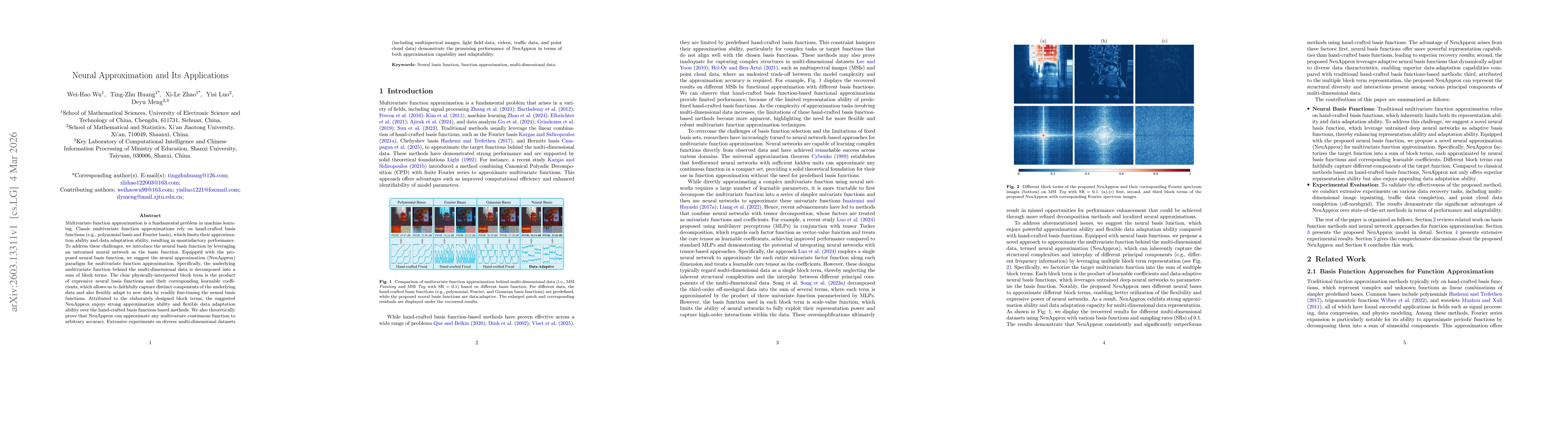 Thumbnail for Neural Approximation and Its Applications