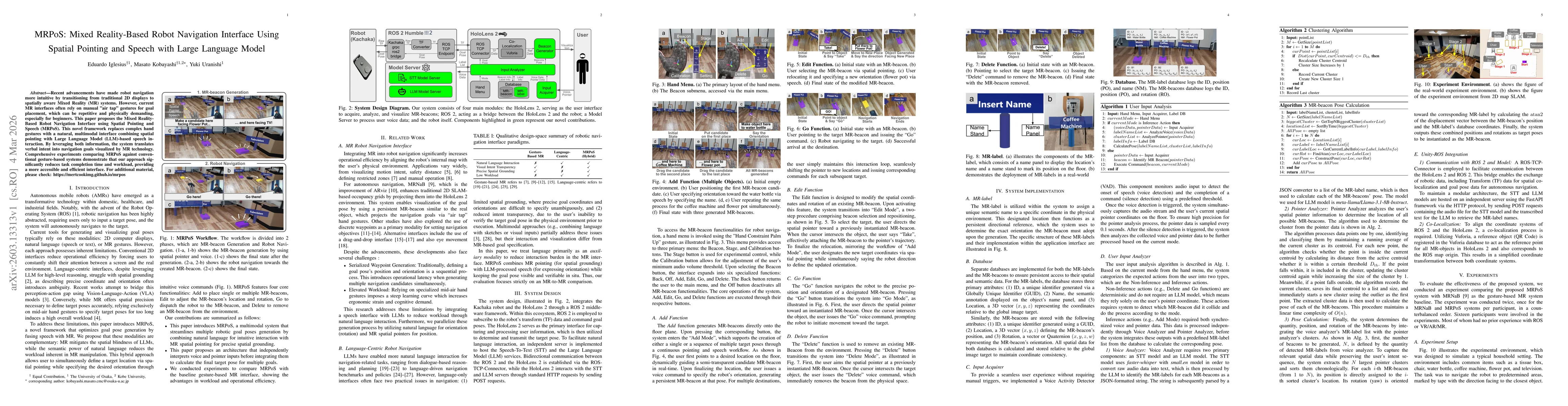 Thumbnail for MRPoS: Mixed Reality-Based Robot Navigation Interface Using Spatial Pointing and Speech with Large Language Model