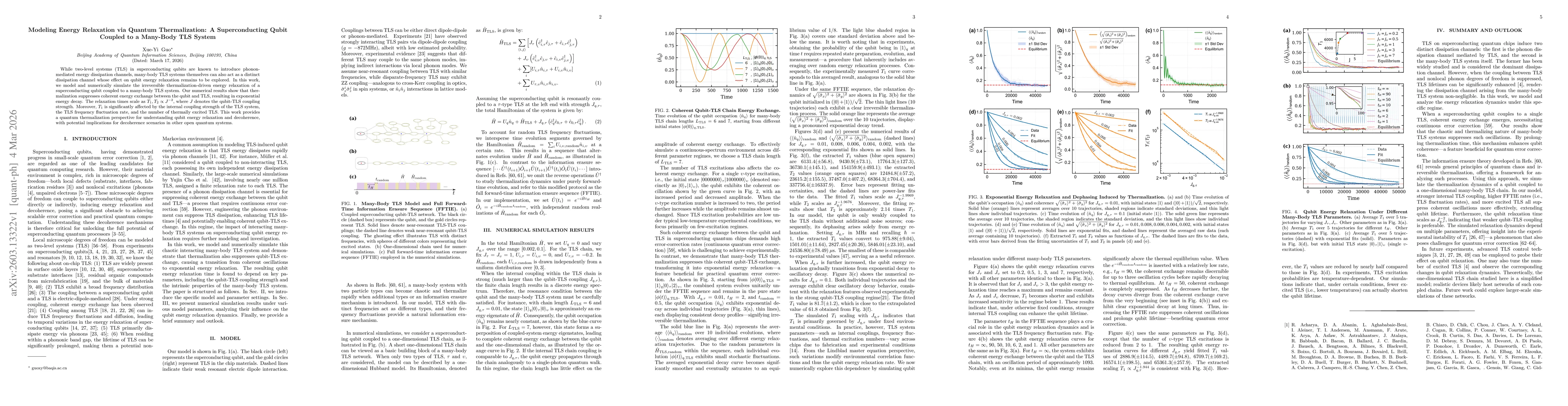 Thumbnail for Modeling Energy Relaxation via Quantum Thermalization: A Superconducting Qubit Coupled to a Many-Body TLS System