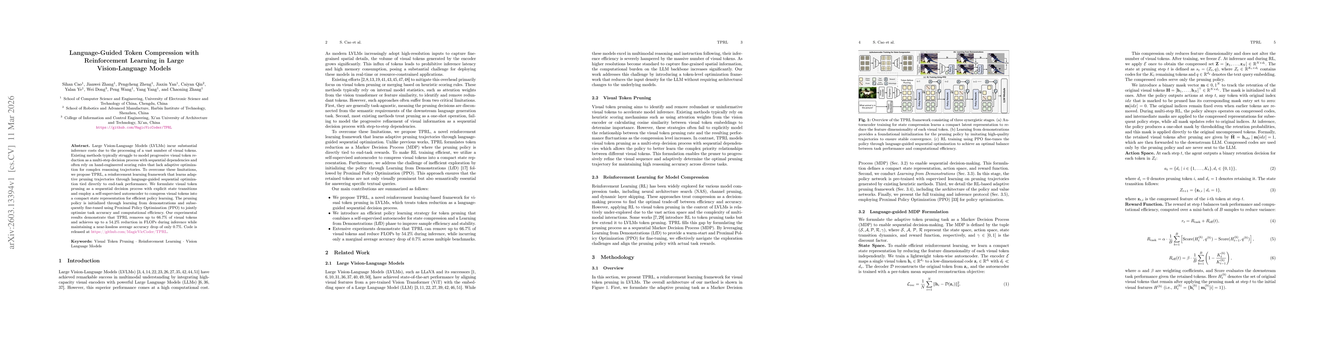 Thumbnail for Language-Guided Token Compression with Reinforcement Learning in Large Vision-Language Models