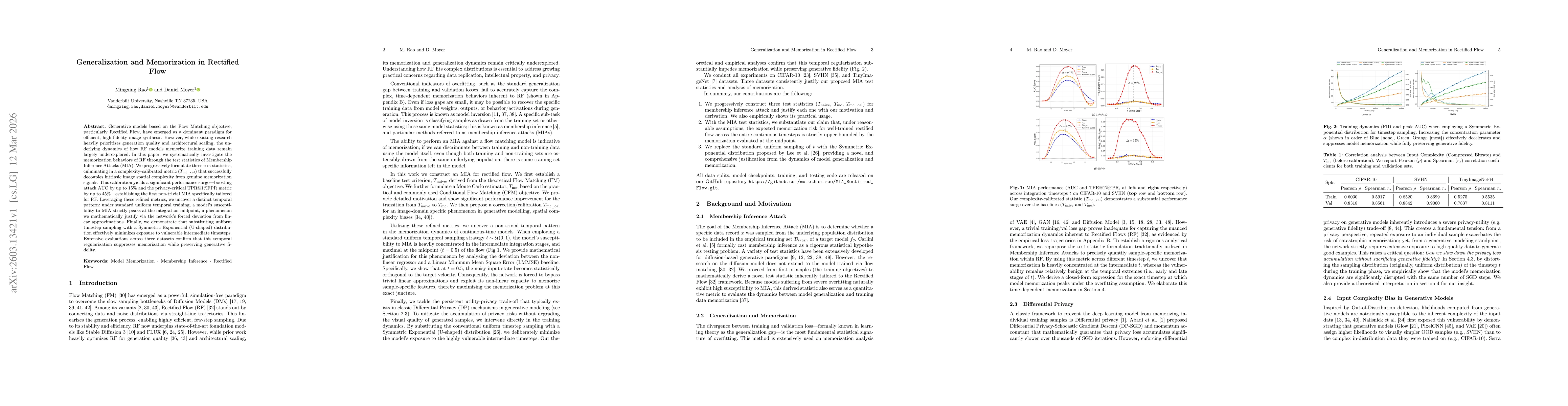 Thumbnail for Generalization and Memorization in Rectified Flow