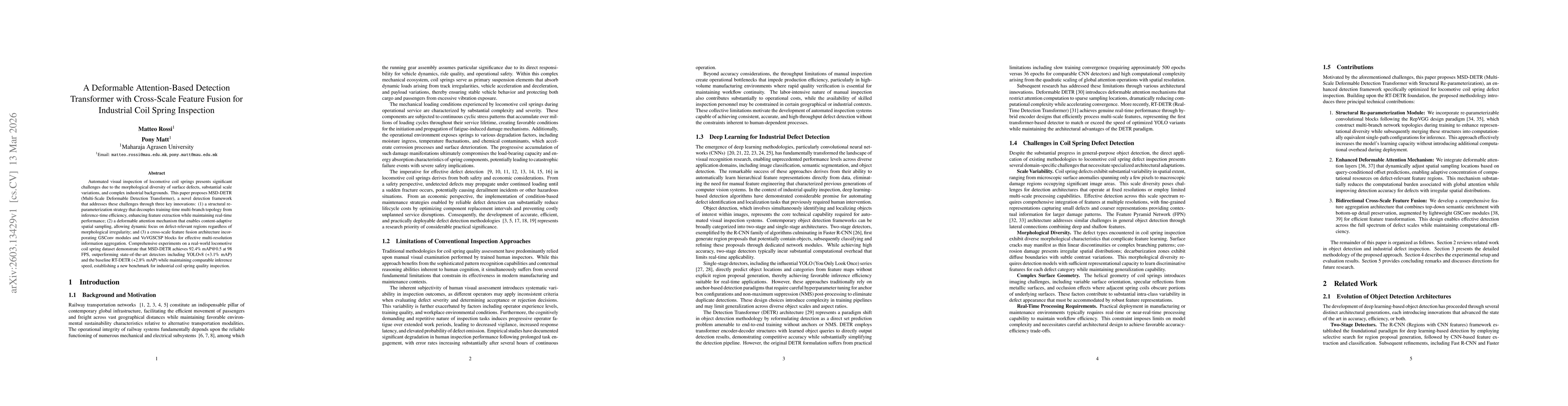 Thumbnail for A Deformable Attention-Based Detection Transformer with Cross-Scale Feature Fusion for Industrial Coil Spring Inspection