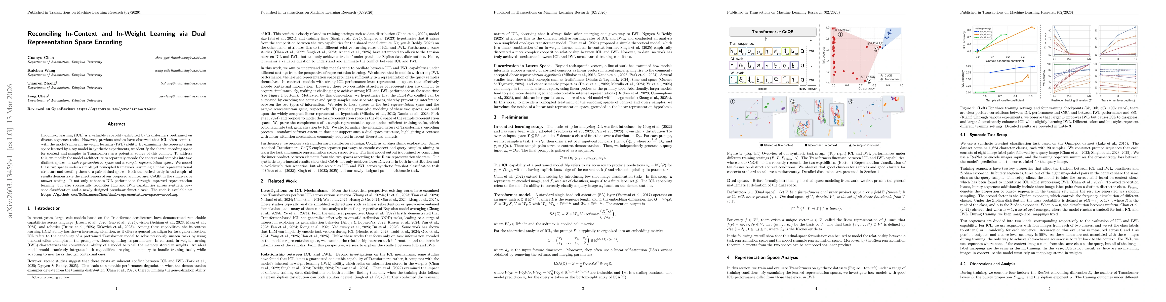 Thumbnail for Reconciling In-Context and In-Weight Learning via Dual Representation Space Encoding