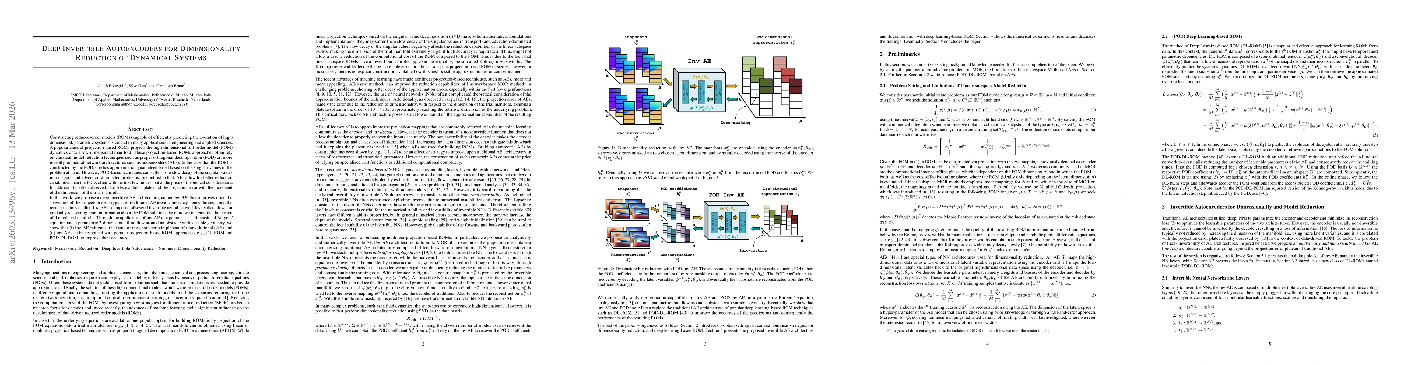 Thumbnail for Deep Invertible Autoencoders for Dimensionality Reduction of Dynamical Systems