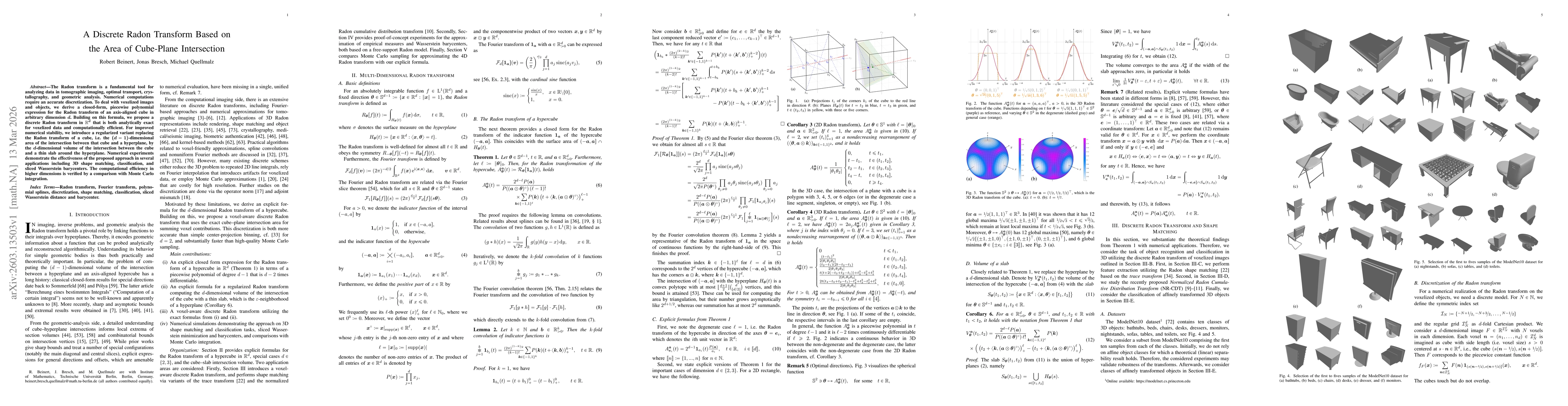 Thumbnail for A Discrete Radon Transform Based on the Area of Cube-Plane Intersection