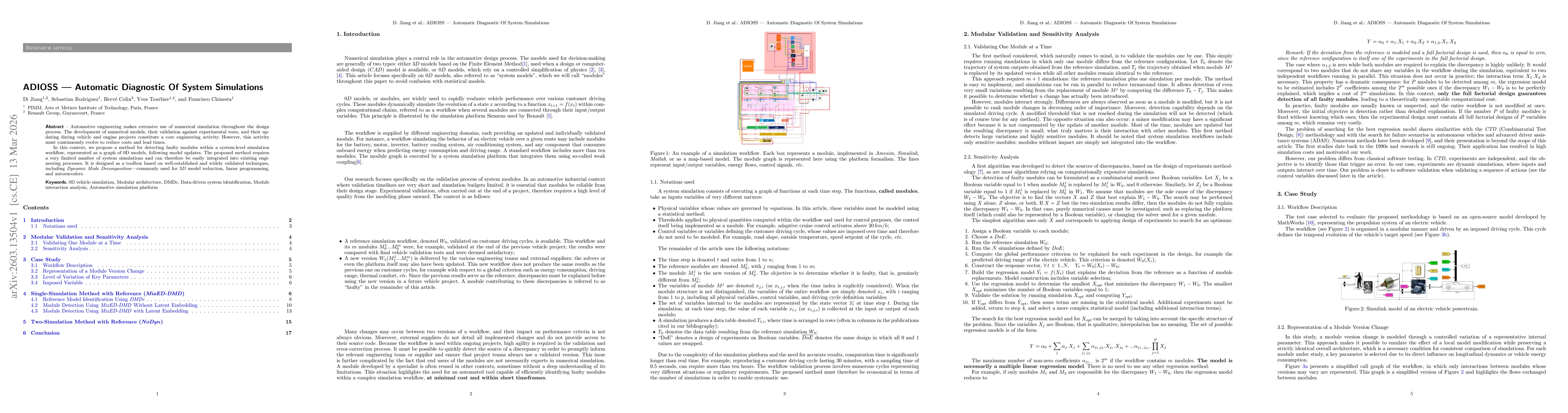 Thumbnail for ADIOSS Automatic Diagnostic Of System Simulations