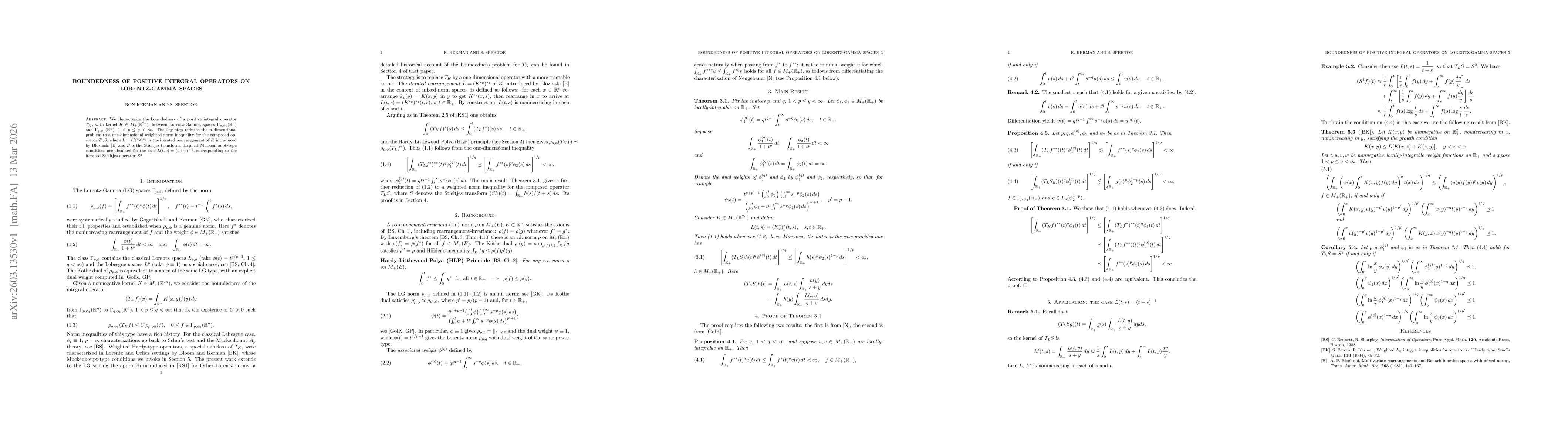 Thumbnail for Boundedness of Positive Integral Operators on Lorentz-Gamma Spaces