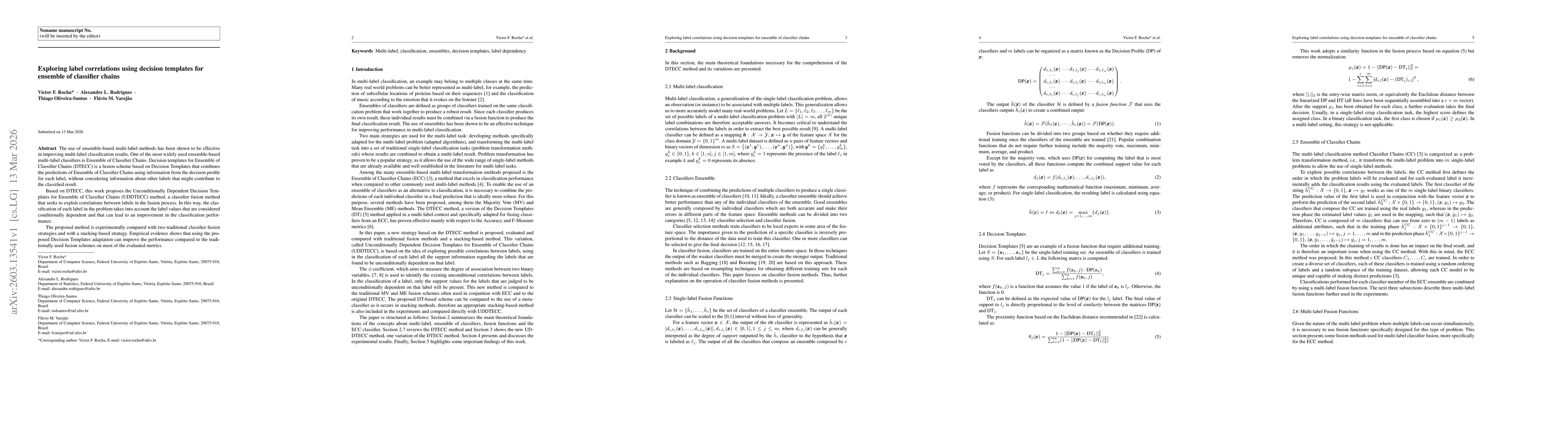 Thumbnail for Exploring label correlations using decision templates for ensemble of classifier chains