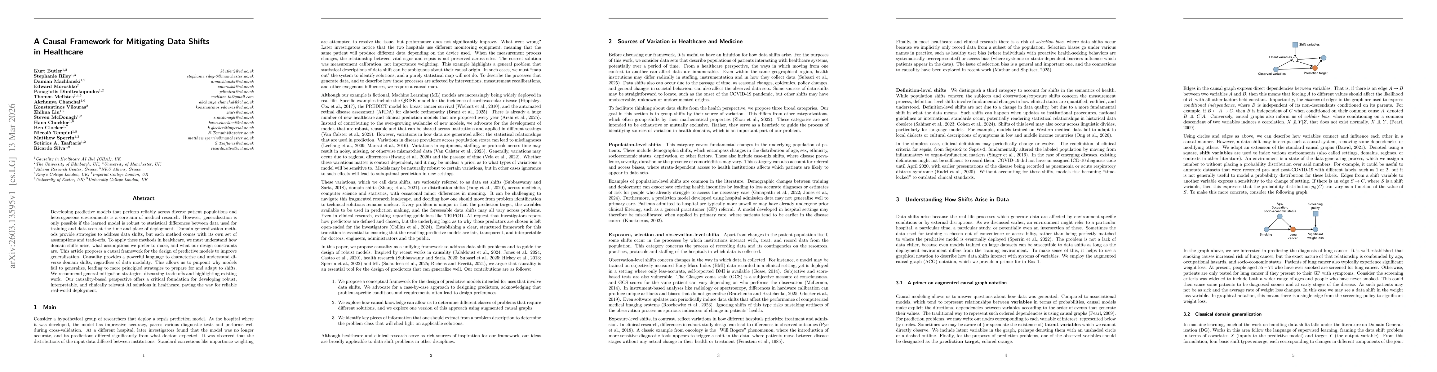 Thumbnail for A Causal Framework for Mitigating Data Shifts in Healthcare
