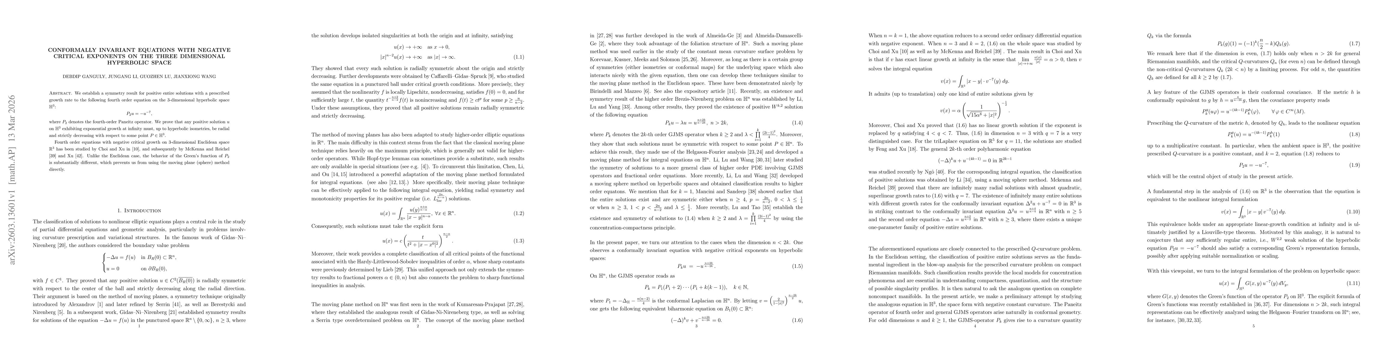 Thumbnail for Conformally invariant equations with negative critical exponents on the three dimensional hyperbolic space