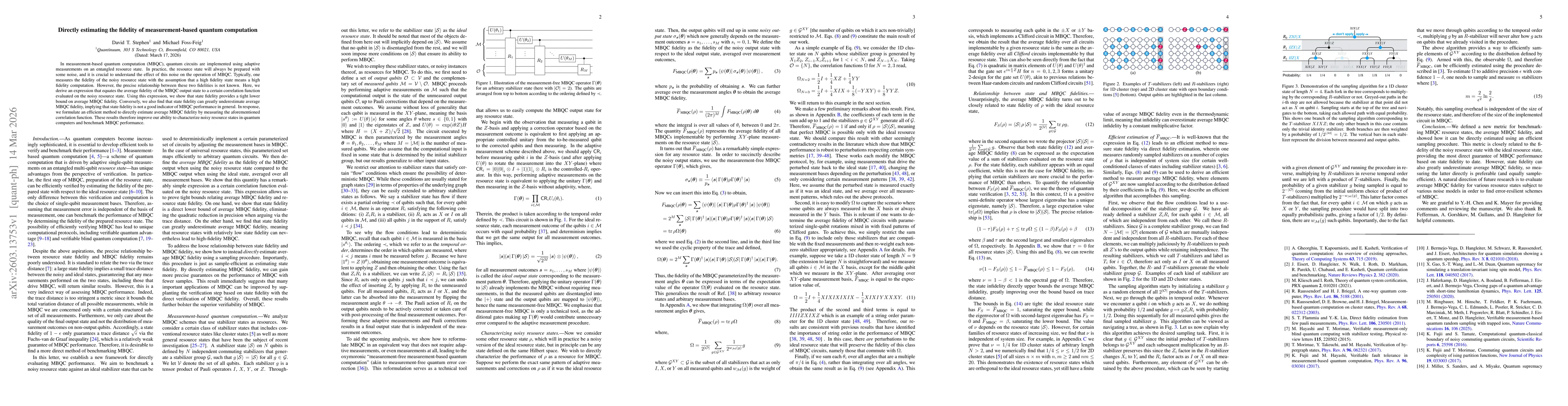 Thumbnail for Directly estimating the fidelity of measurement-based quantum computation