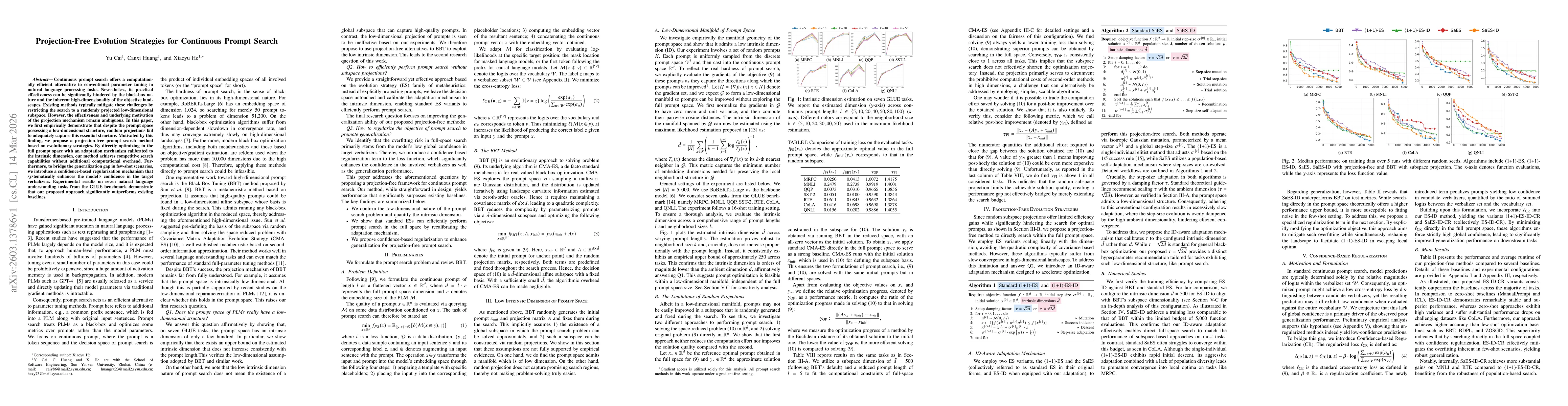 Thumbnail for Projection-Free Evolution Strategies for Continuous Prompt Search