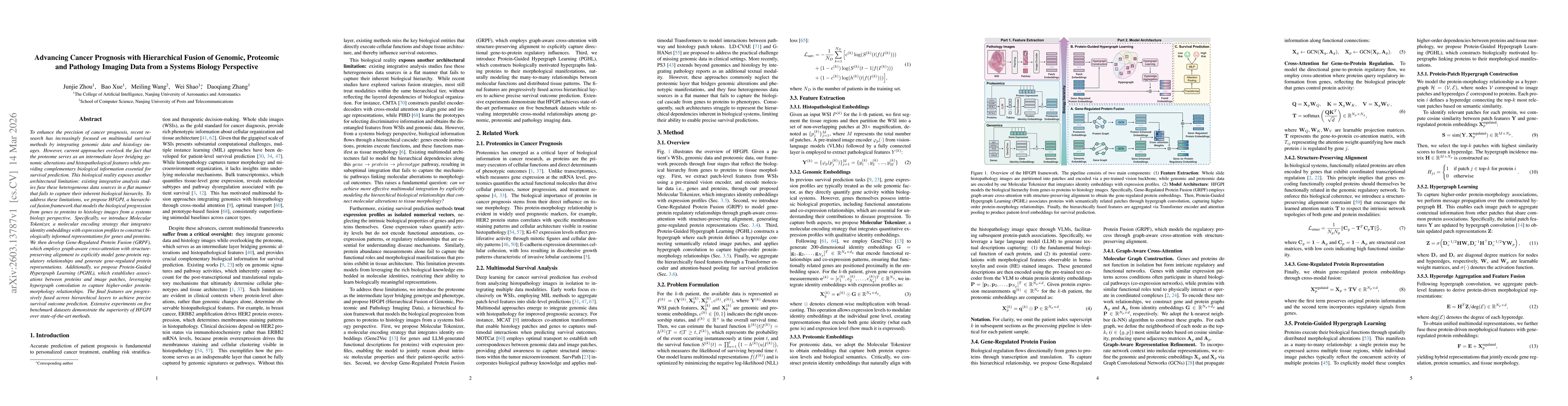 Thumbnail for Advancing Cancer Prognosis with Hierarchical Fusion of Genomic, Proteomic and Pathology Imaging Data from a Systems Biology Perspective