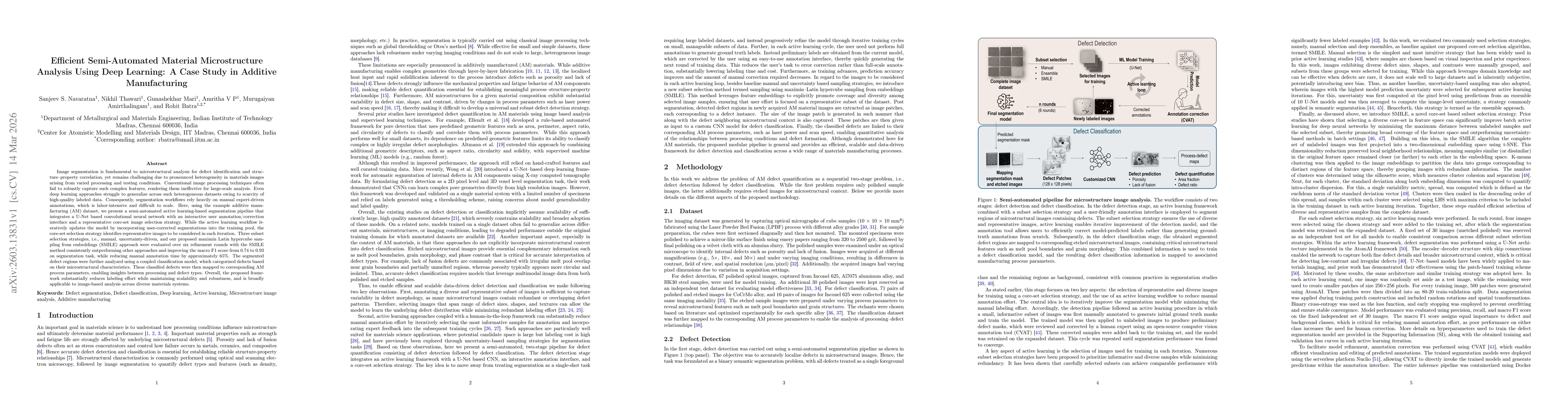 Thumbnail for Efficient Semi-Automated Material Microstructure Analysis Using Deep Learning: A Case Study in Additive Manufacturing