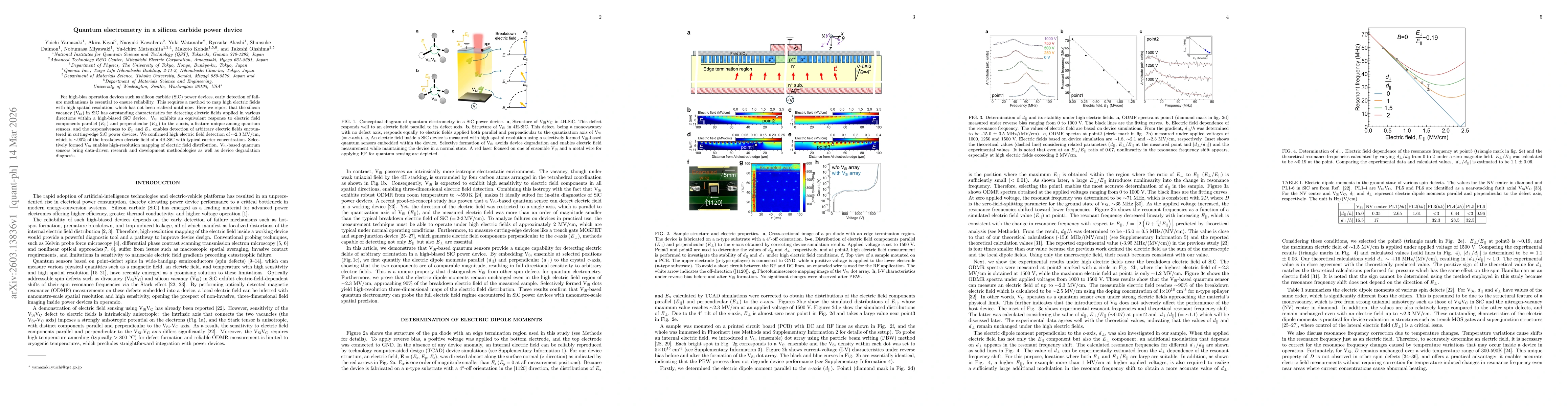 Thumbnail for Quantum electrometry in a silicon carbide power device