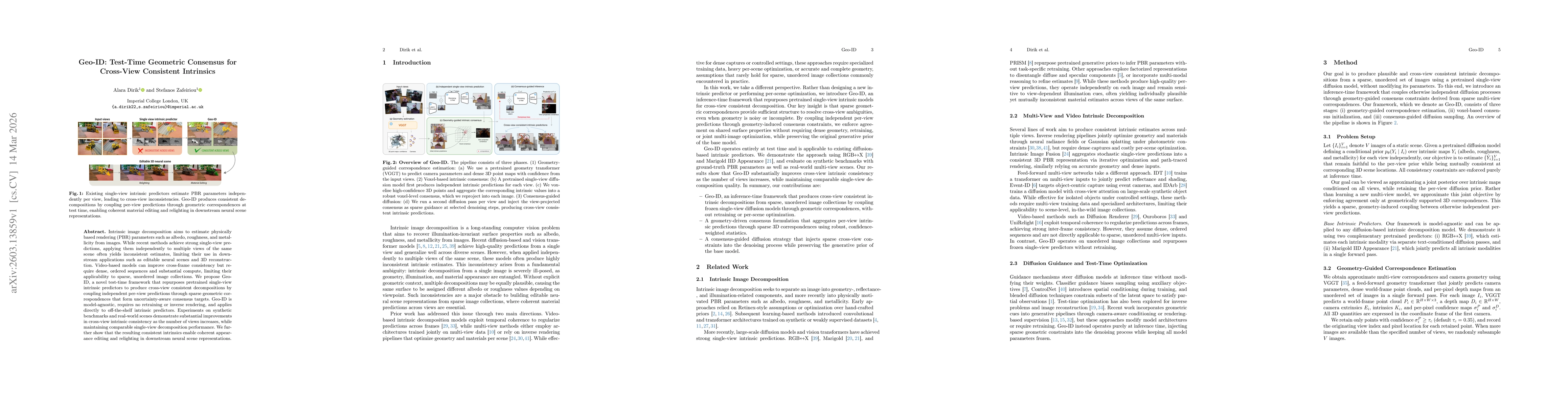 Thumbnail for Geo-ID: Test-Time Geometric Consensus for Cross-View Consistent Intrinsics