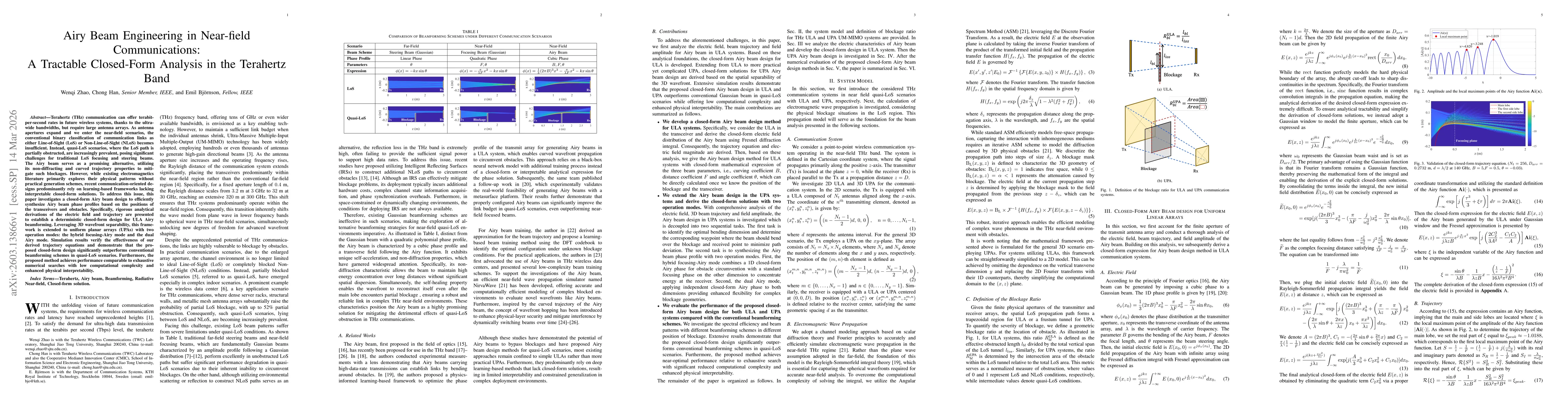 Thumbnail for Airy Beam Engineering in Near-field Communications: A Tractable Closed-Form Analysis in the Terahertz Band